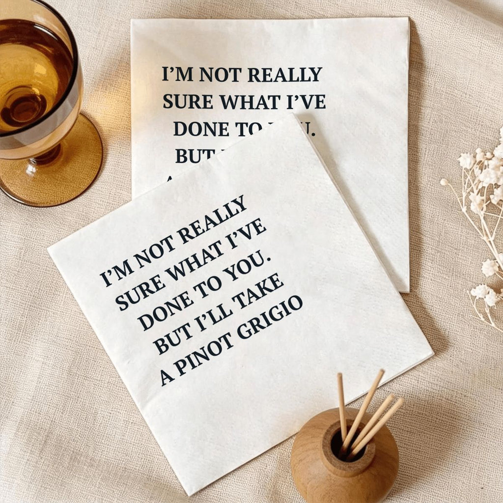 I'll Take a Pinot Grigio Stassi Cocktail Napkin
