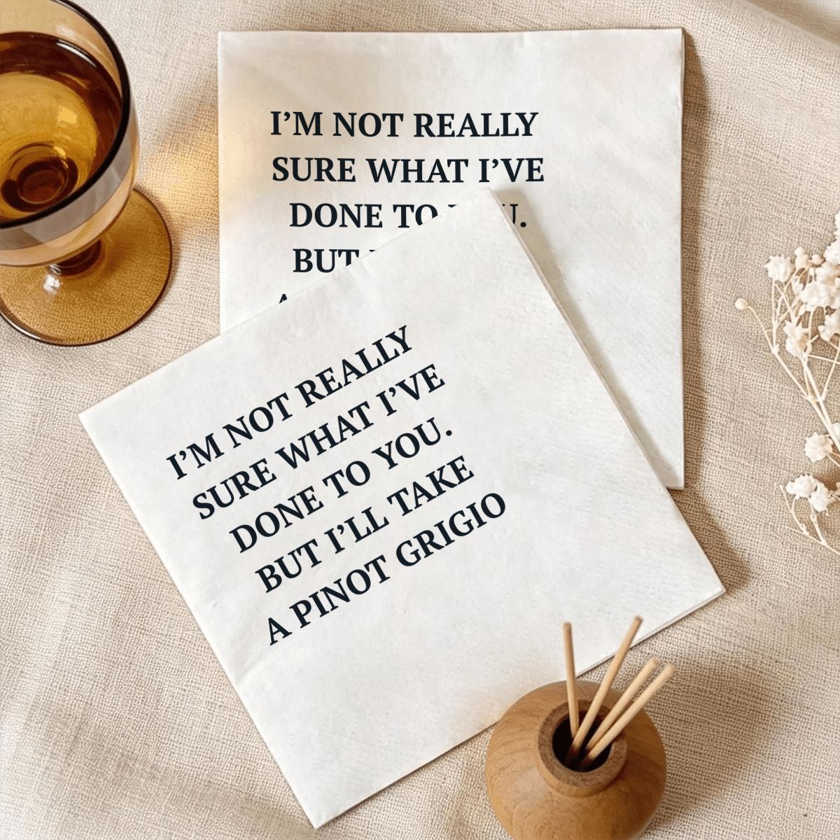 I'll Take a Pinot Grigio Stassi Cocktail Napkin