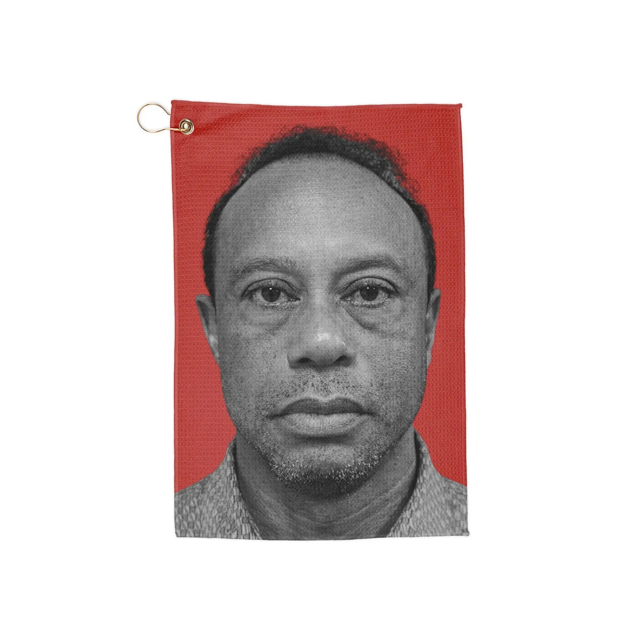 Mulligans & Mugshots Tiger Woods Mugshot Golf Towel
