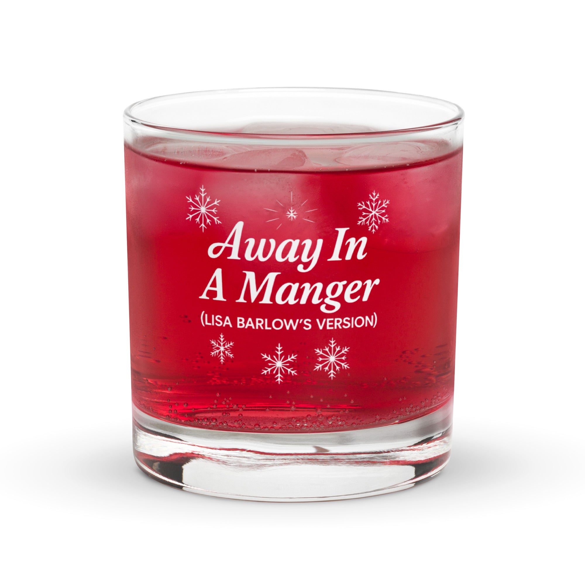 Away In A Manger Lisa Rocks Glass